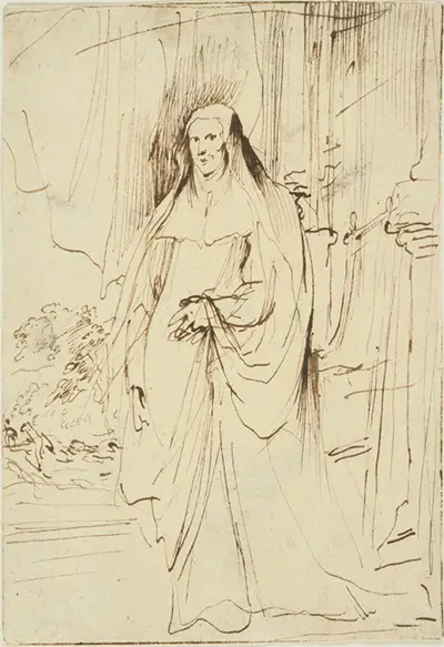 Standing Woman in a Nun's Habit Anthony van Dyck